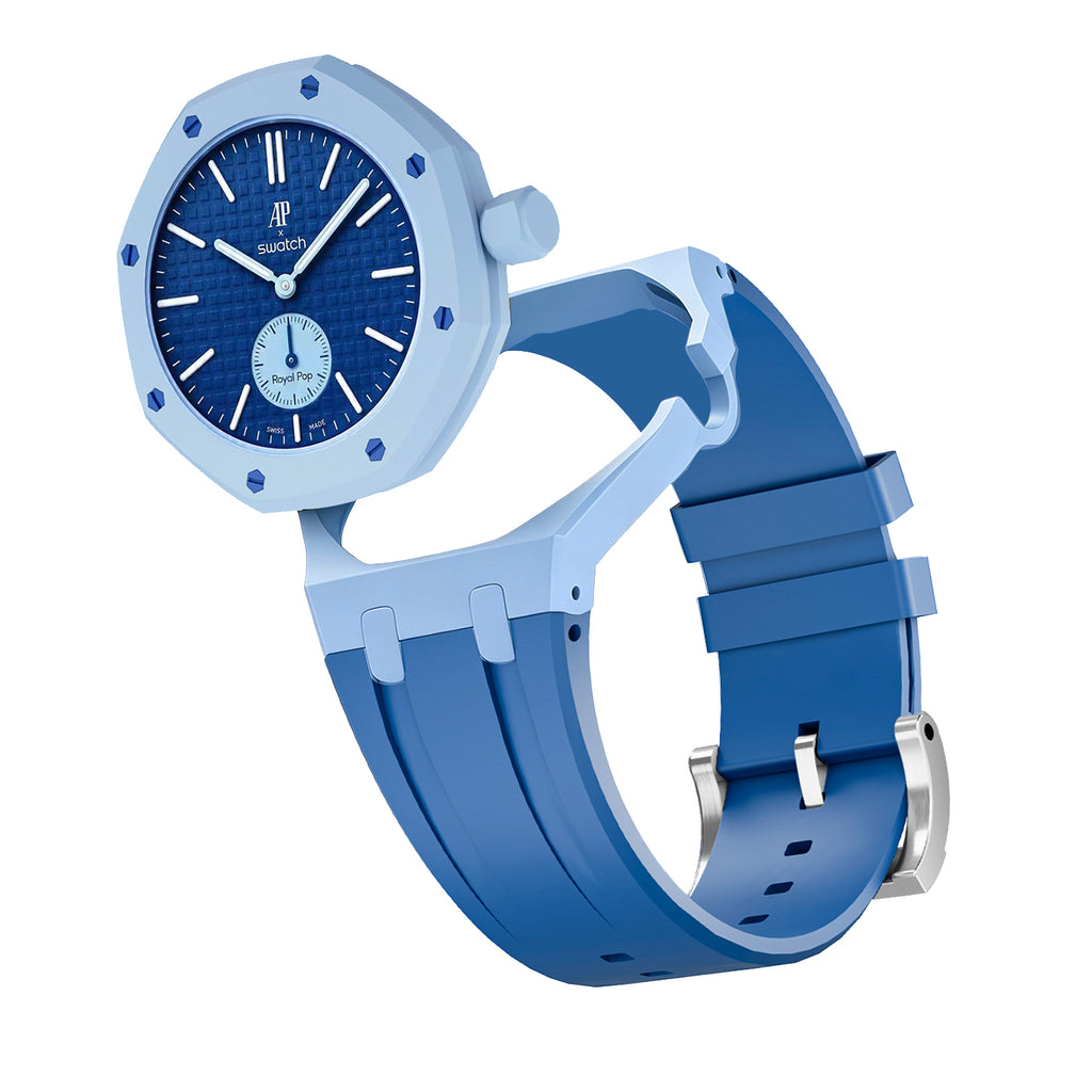 Straps Silicona Azul dos tonos V3
