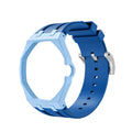 Straps Silicona Azul dos tonos V3