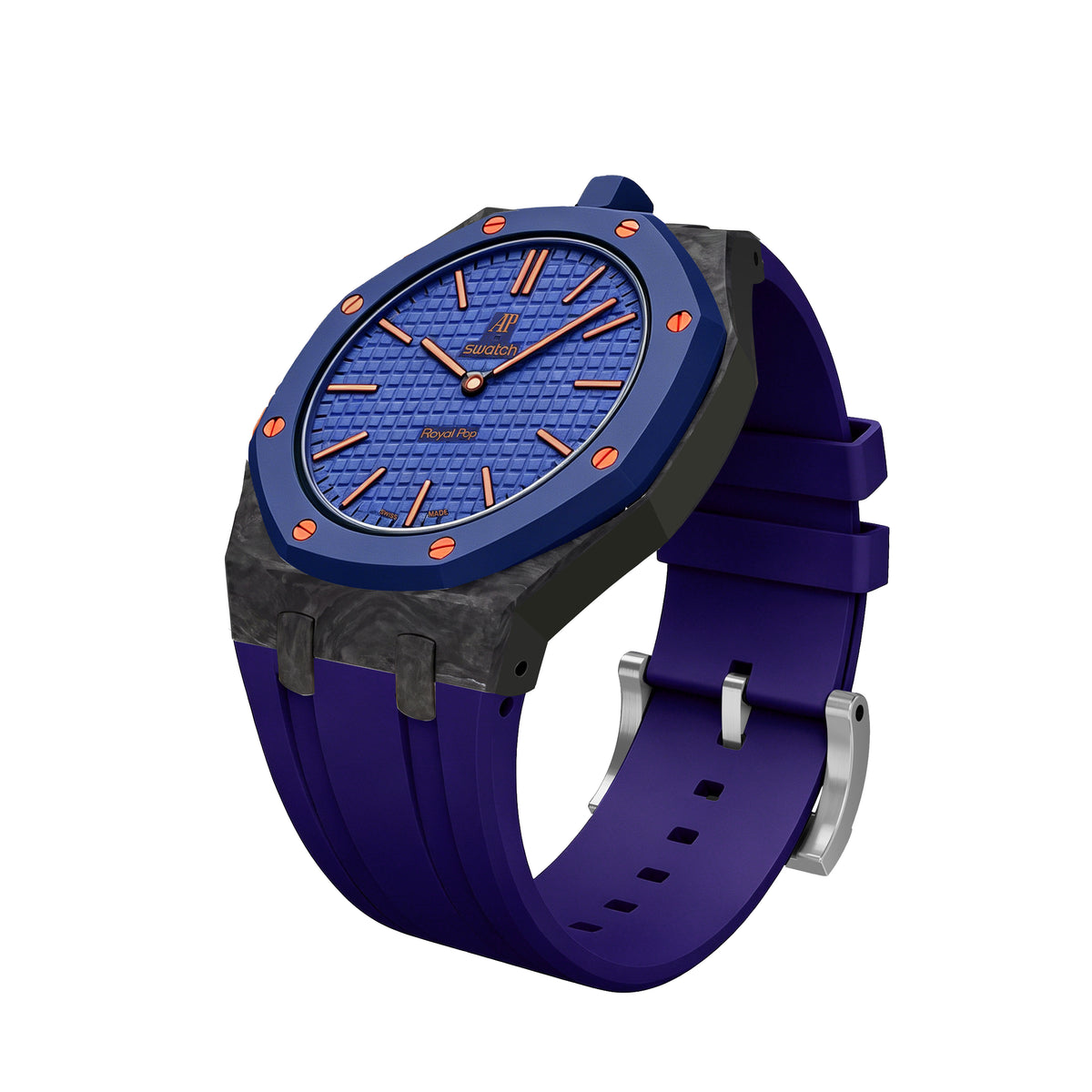 Straps Fluor Carbono Forjado Azul Oscuro + Logo AP en hebilla