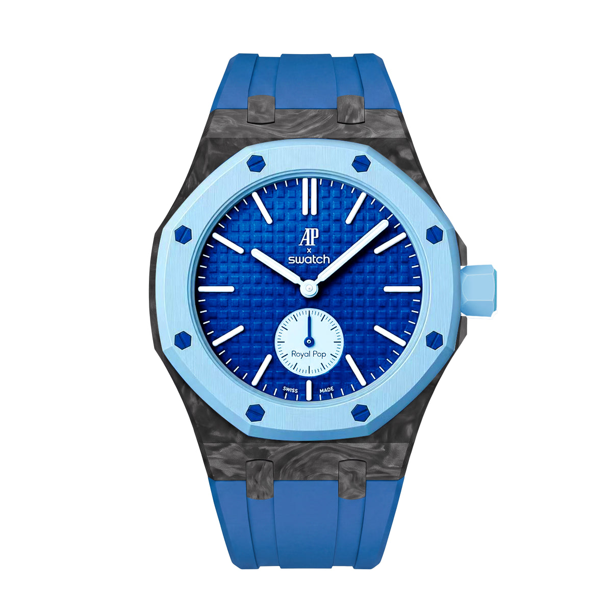 Straps Fluor Carbono Forjado Azul + Logo AP en hebilla