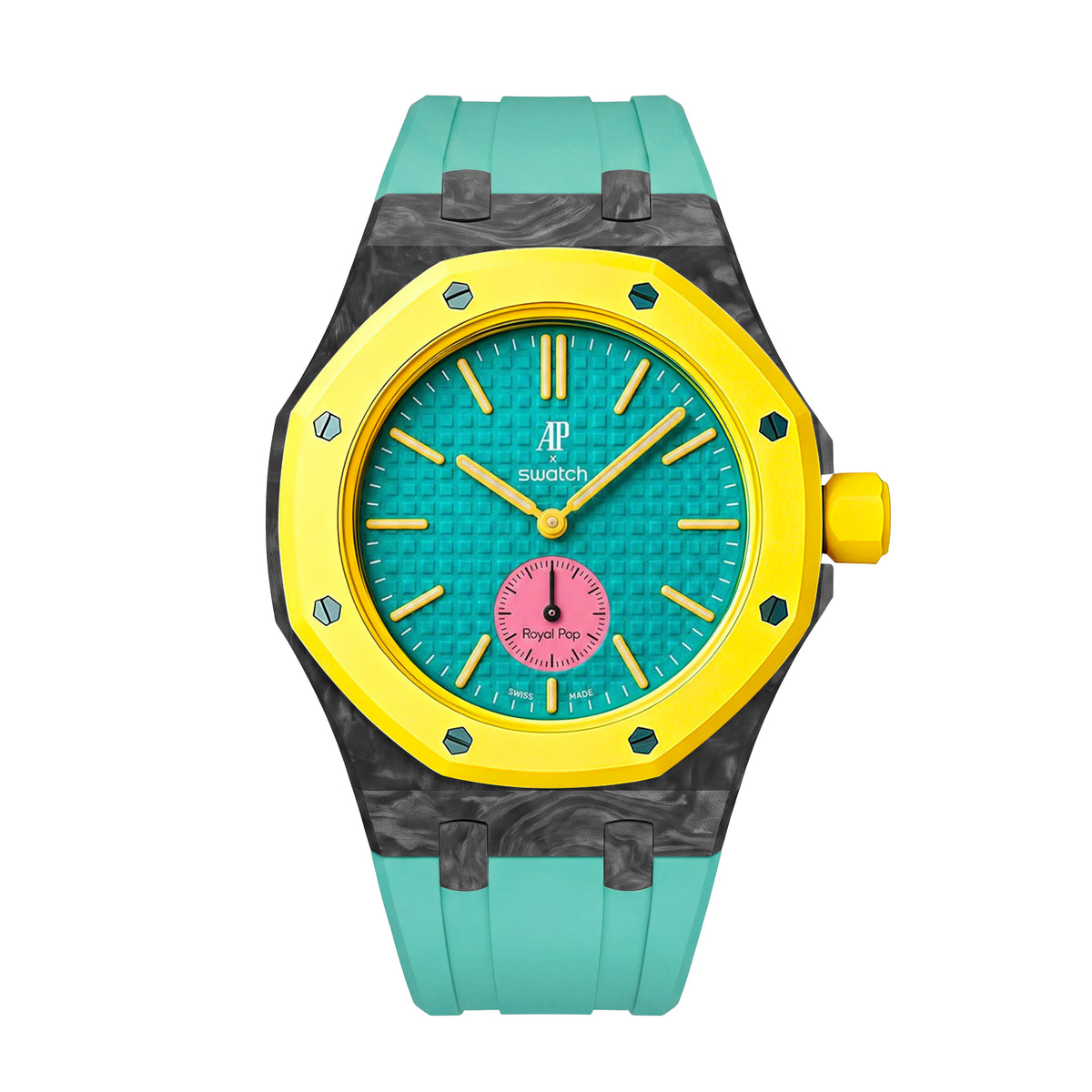 Straps Fluor Carbono Forjado Menta + Logo AP en hebilla