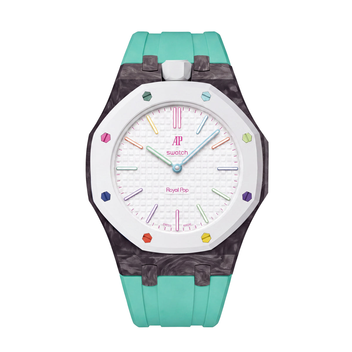 Straps Fluor Carbono Forjado Menta + Logo AP en hebilla