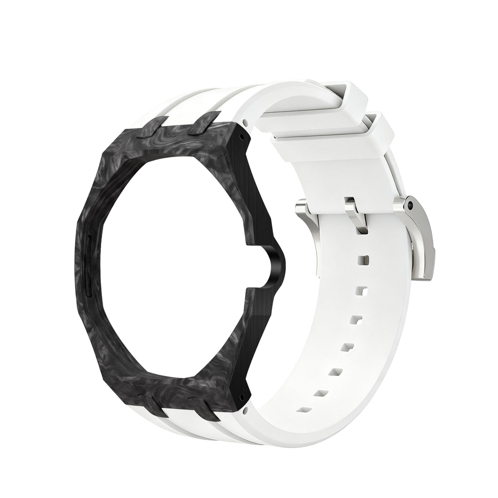 Straps Fluor Carbono Forjado Blanco + Logo AP en hebilla