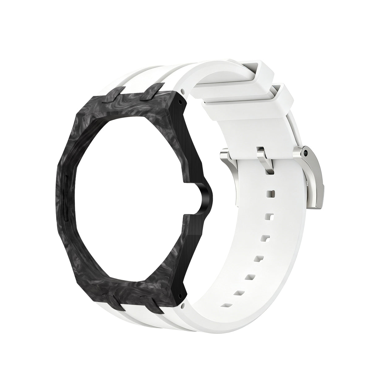 Straps Fluor Carbono Forjado Blanco + Logo AP en hebilla