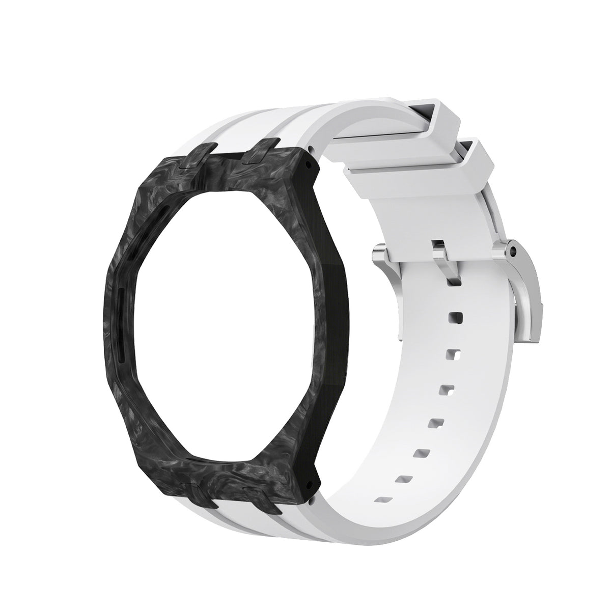 Straps Fluor Carbono Forjado Blanco + Logo AP en hebilla
