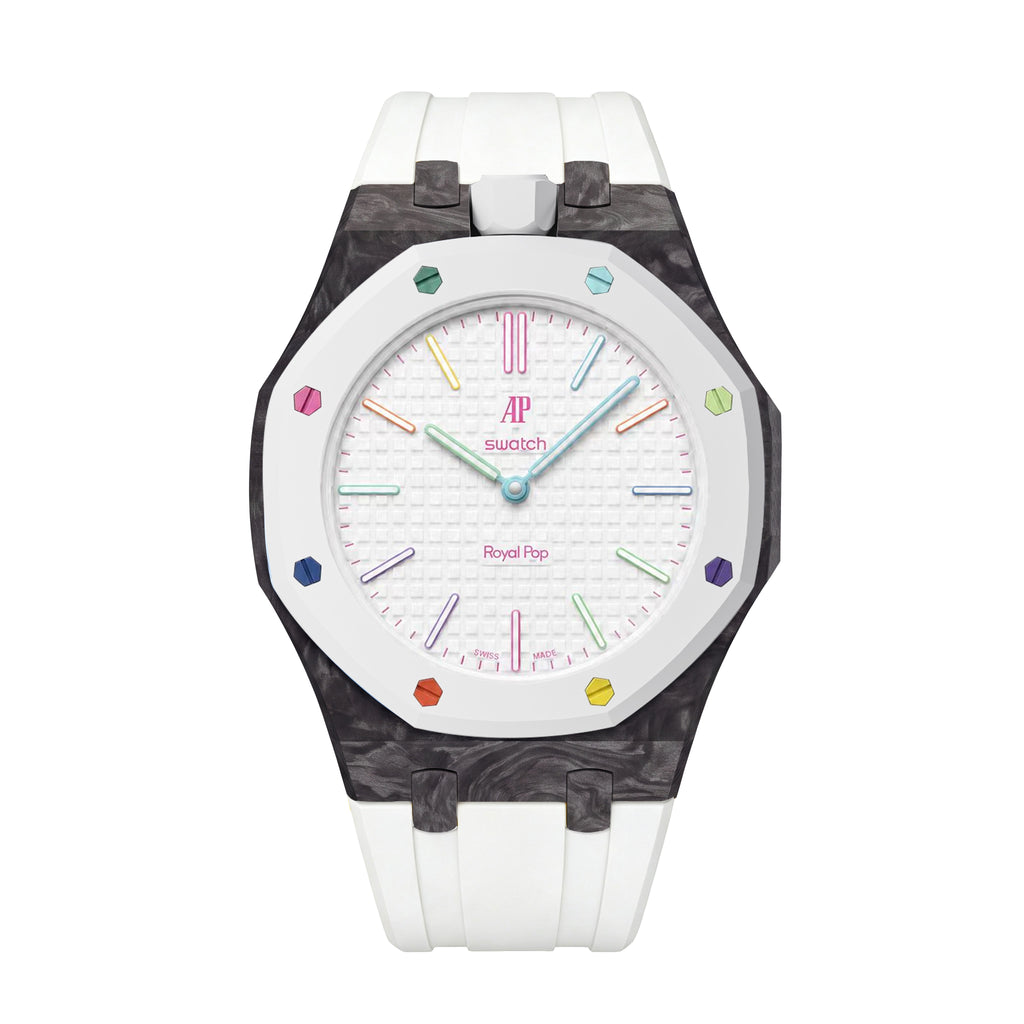 Straps Fluor Carbono Forjado Blanco + Logo AP en hebilla