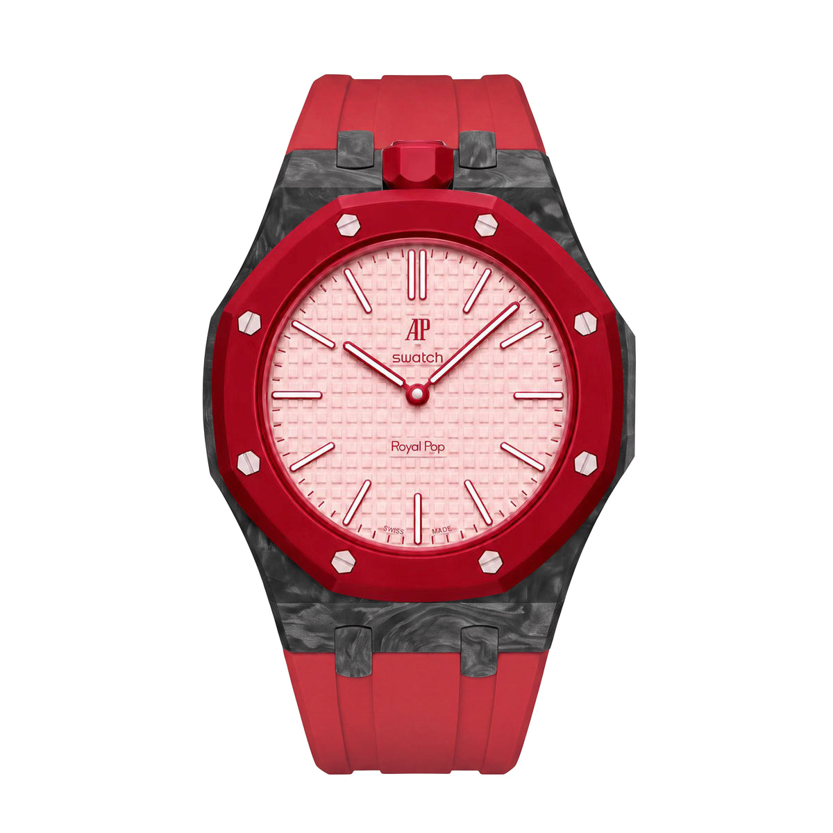Straps Fluor Carbono Forjado Rojo + Logo AP en hebilla
