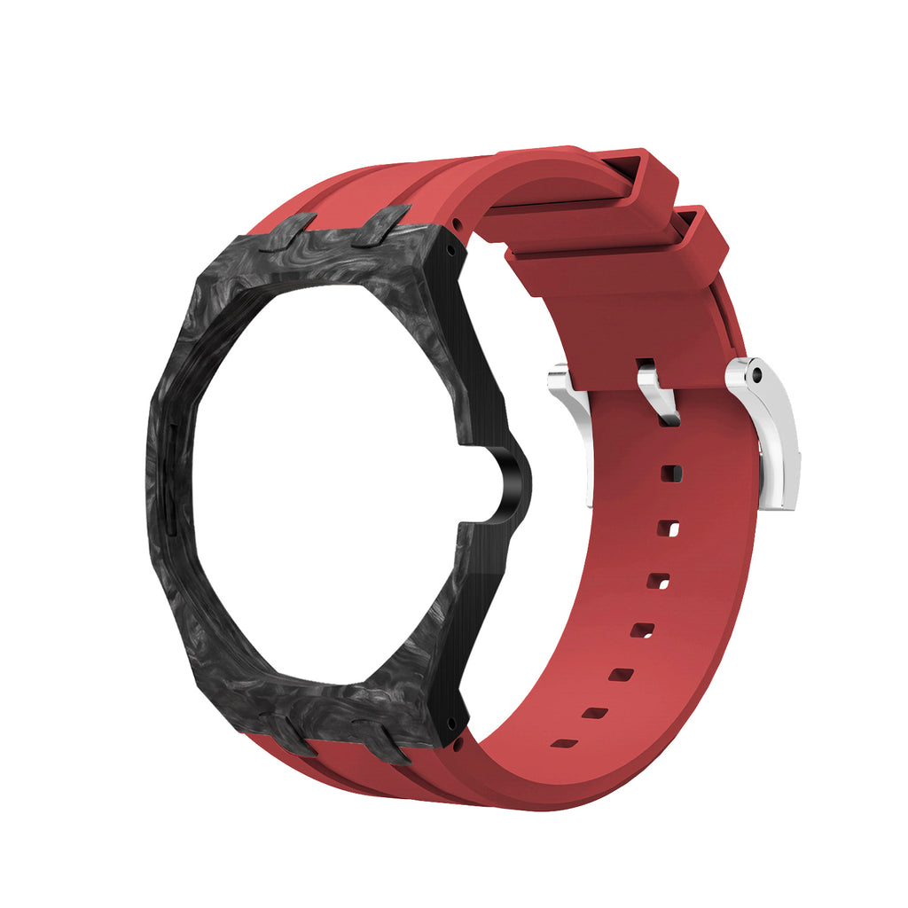 Straps Fluor Carbono Forjado Rojo + Logo AP en hebilla