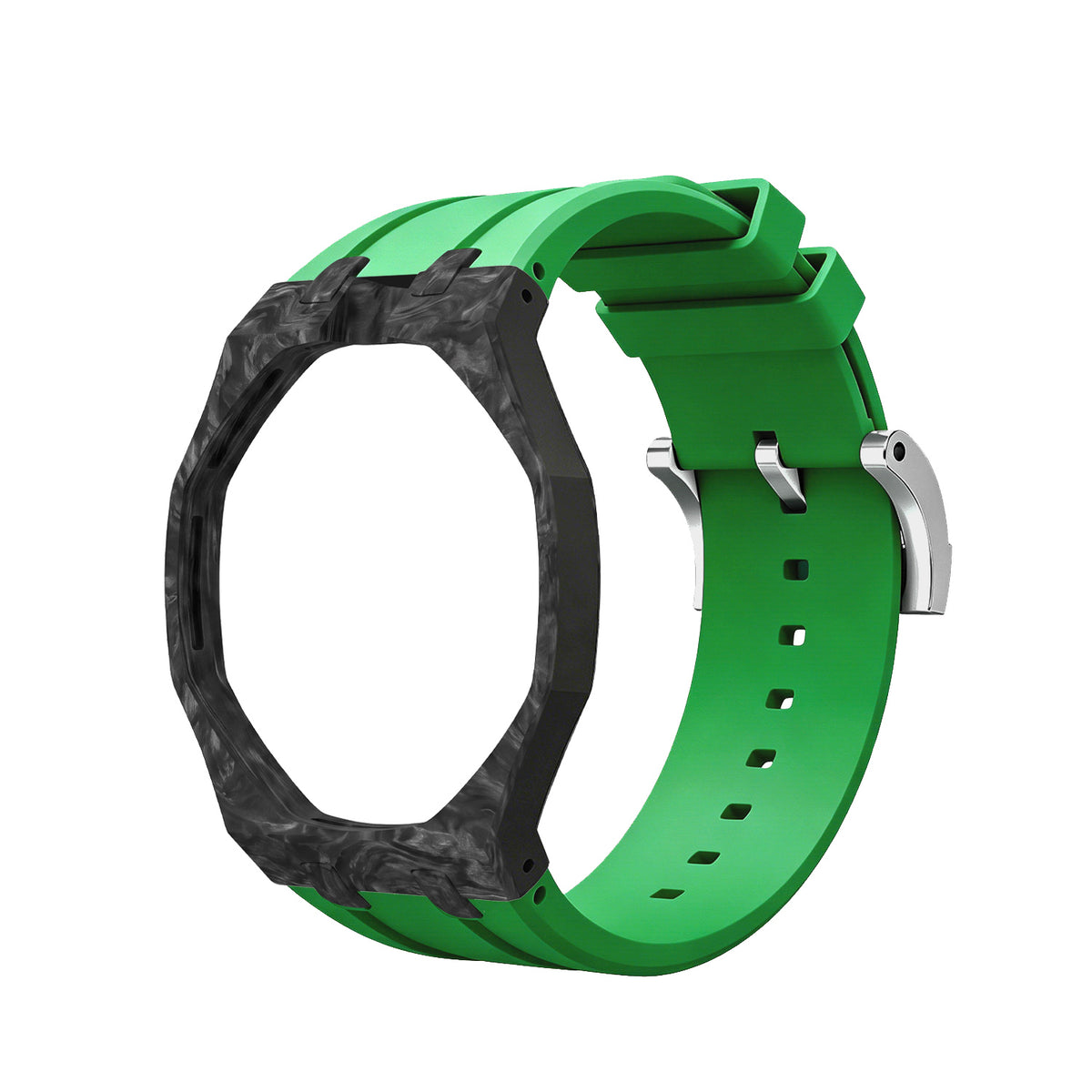 Straps Fluor Carbono Forjado Verde + Logo AP en hebilla