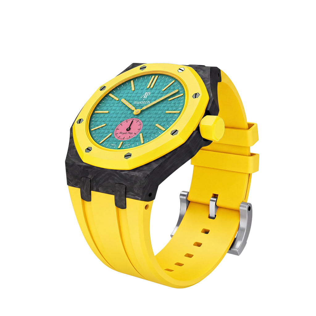 Straps Fluor Carbono Forjado Amarillo + Logo AP en hebilla