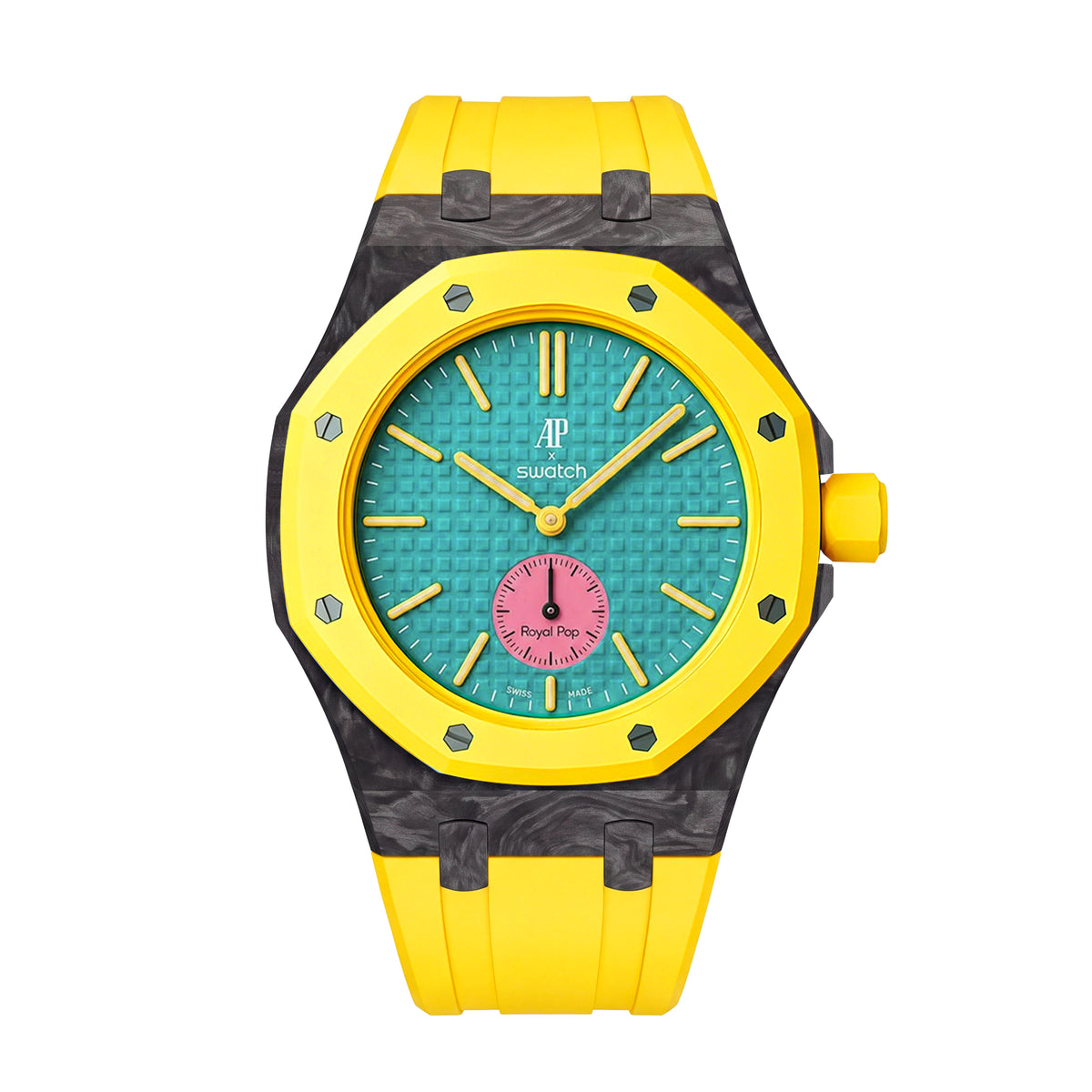 Straps Fluor Carbono Forjado Amarillo + Logo AP en hebilla