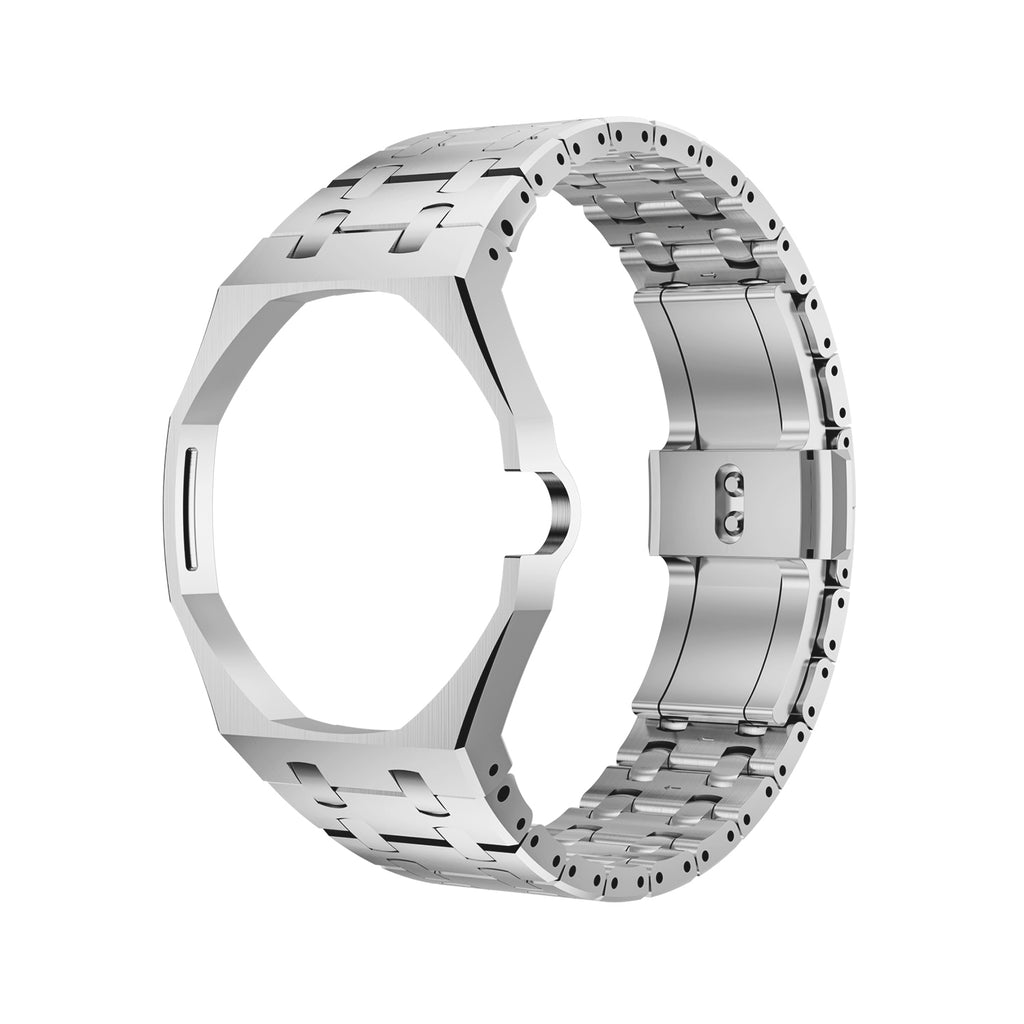 Straps Royal Oak Plateado + Logo AP
