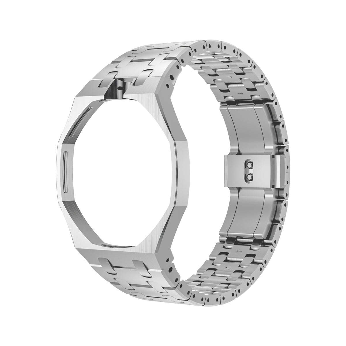 Straps Royal Oak Plateado + Logo AP