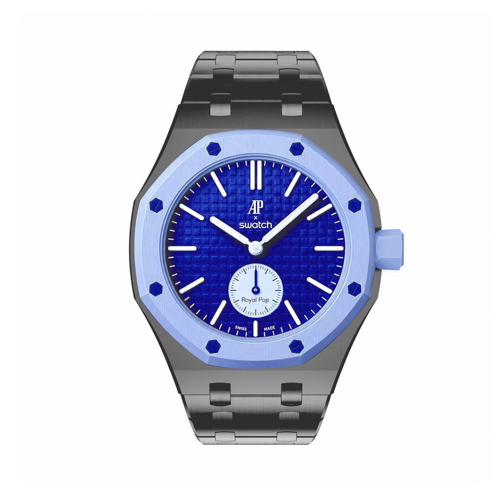 Straps Royal Oak Negro + Logo AP