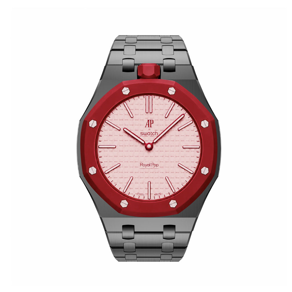 Straps Royal Oak Negro + Logo AP