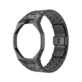 Straps Royal Oak Negro + Logo AP